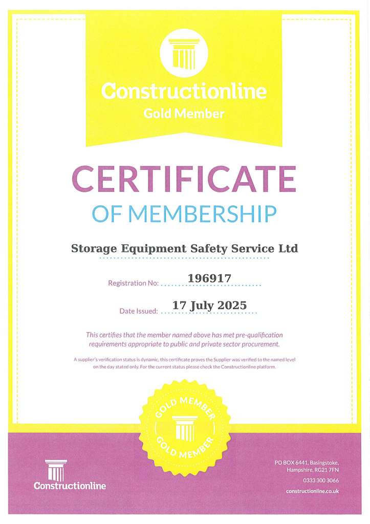 Constructionline Gold Member Certification